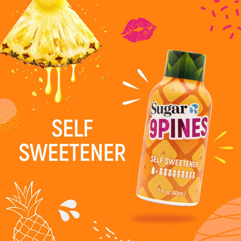 9Pines Sugar Splash - 2oz Pineapple Shot and Cocktail Mixer (1-Pack Single Shot) - for Men and Women