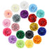 Lawie 20 Pack Colorful Artificial Peony Flower Hair Clips - Alligator Hair Barrettes for Wedding Party Accessories