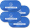 Reusable Hot and Cold Gel Ice Packs for Injuries, Cold Compress, 10.5 in Long x 5 in Wide, 4 Pack Blue