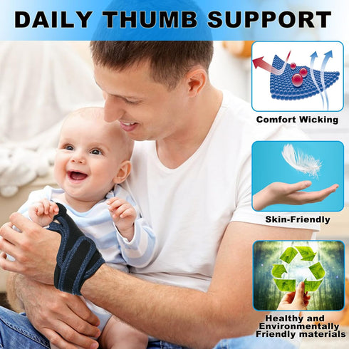 Thumb Spica Splint - CMC Joint Thumb Support Brace for Pain Relief, Arthritis, De Quervain's Tendonitis, Left or Right