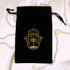 ARTSY CRAFTS 6x9" Hamsa Hand Velvet Jewelry Pouch Gift Bags, Fatima Hand Evil Eye Drawstring Oracle Tarot Bags
