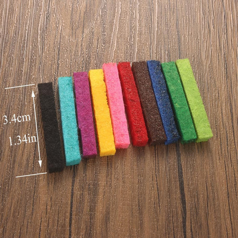 Ucubwfu 12 pcs Essential Oil Necklace, Alloy Aromatherapy Diffuser Necklace, Aromatherapy Pendant