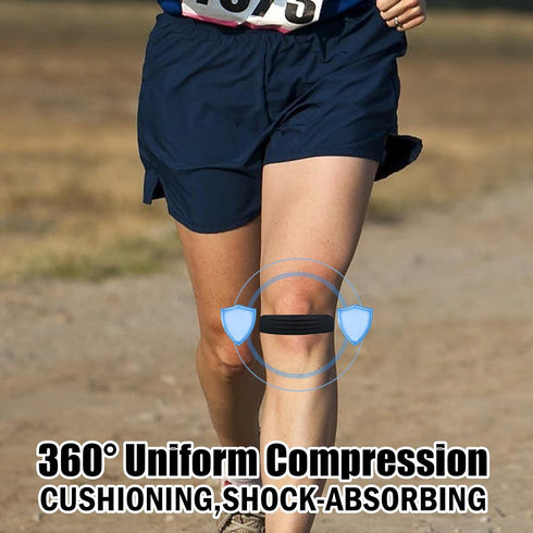 2pcs Patellar Tendon Support Strap, Comfortable Silicone Knee Brace Pads for Pain Relief in Sports