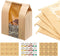 MOPKIUTR 180 Pack Large Kraft Paper Bread Loaf Bag with Tin Tie Tab