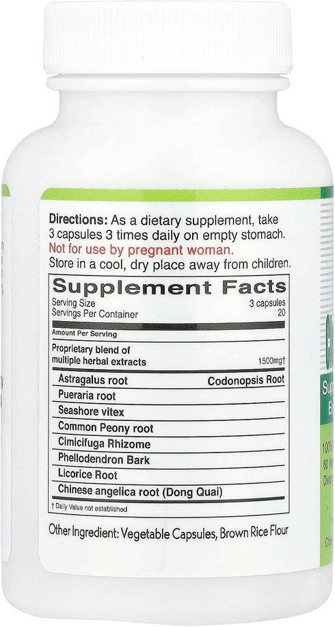 Clear Eye & Sharp Ear Dietary Supplement Capsules, 60 Count Bottle, 500 mg