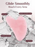 Rena Chris Gua Sha Facial Tools, Pink Stone Guasha Tool for Acupuncture, Manual Massage Tool for Jawline Sculpting