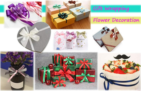 ATRBB 25 Yards Satin Ribbon, 1-1/2 Inch Wide for Wedding, Handmade Bows, Gift Wrapping (Sage Green)