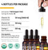 (4 Pack) Organic Vitamin D3 K2 Drops w MCT Oil Omega 3, 5000 IU, Maximum Strength Liquid for Immune Support