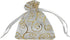 100pcs Sheer Organza Favor Bags, Rattan Print Gift Bags for Wedding Baby Shower, 3x4 inch, White