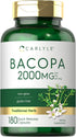 Carlyle Bacopa Monnieri Capsules, 180 Capsules, Gluten Free Supplement