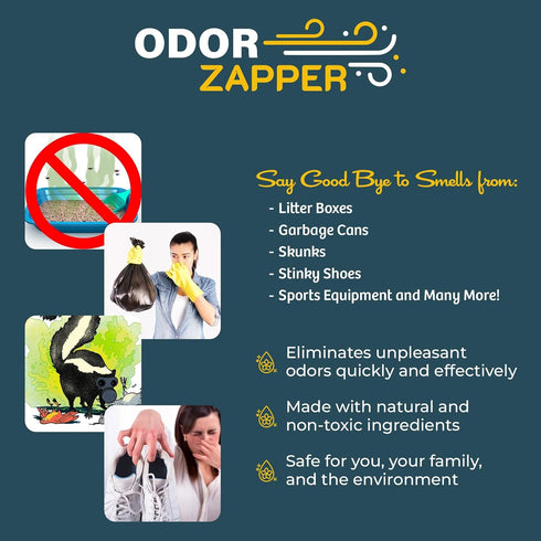 Soos Odor Zapper Multi-Purpose Odor Removal Spray, All Natural Odor Eliminator for Home and Beyond (32.1 oz / 950 ml)