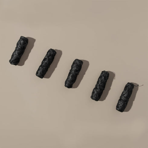 Biodegradable Bamboo Charcoal Eco Floss Refills, 5-Pack, Vegan & Cruelty-Free Dental Care
