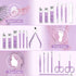 Manicure Set Professional Manicure Pedicure Kit Tools Travel Nail Care Kit Manicure Kit Finger Toe Nail Clippers for Women Travel Grooming Kit Nail Clipper Set Nail Kit with Glass Nail File Women Gift