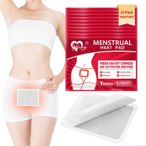 Heat Patches for Menstrual Cramp Relief, Adhesive Heating Patches for Period Cramps,
