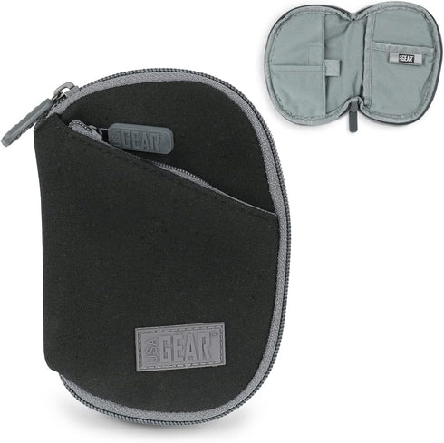 USA Gear Blood Glucose Monitor Kit Case with Belt Loop, Neoprene - Fits Glucose Test Strips Bottle, Lancets, Glucometer, Compatible with Accu Check Guide, Freestyle Lite, OneTouch and More - Black