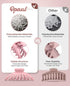 OPAUL Hair Clips for Women, Matte Nonslip Large Claw Clips for Thick and Thin Hair, 4.7 Inch
