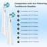 JSMIOROSE 10 Pack 2/3/4/5/6/7/8/9/10/Deep IO Replacement Brush Heads Compatible with Oral B iO Clean Series Electric