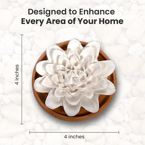 HOME ARCHIVE Aroma Diffuser with Aromatherapy Fragrant Oil Diffusers for Home Room Decor Fig Fragrance (Peony Flower