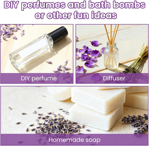 YILEST 1.01 Oz Lavender Essential Oil with Glass Dropper, Natural Lavendar Oil for Aromatherapy, Diffuser, Skin & Hair