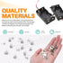 Rustark 100Pcs Battery Spring Plate Assortment Kit Negative to Positive Conversion Spring Contact Plate Battery Springs