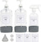 Glass Laundry Detergent Dispenser Set, 34 oz x 2 and 17 oz x 1, for Liquid Detergent and Stain Remover