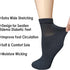 Women Extra Wide Comfort Fit Loose Fit Quarter Socks, Moisture Wicking Cushion Diabetic Socks, 4 Pairs, Black