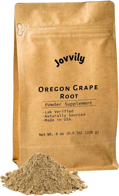 Oregon Grape Root Powder, 8 oz, Single Ingredient Herbal Supplement