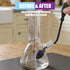 Sjxsimwoo Glass Cleaning Kit, Reusable Silicone Kit, Includes Soaking Bag, Brush, Pad, Lid, Stopper, Funnel