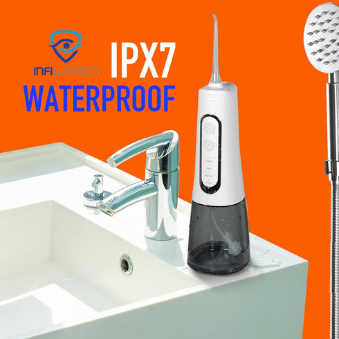 Portable Cordless Water Flosser, Rechargeable Dental Flosser with 1500 mAh Battery, 4 Modes