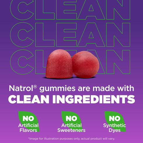 Natrol Sleep+ Calm Melatonin Gummies for Adults, Strawberry Flavor, 60 Gummies, 30 Day Supply
