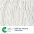 UNISAN 20 (2020C) Cut-End Wet Mop Head, Cotton, Size, White