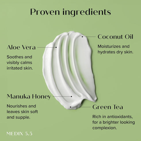 MEDIX Coconut Body Lotion + Manuka Honey Cream - Natural Moisturizer for Women & Men, 15 Fl Oz