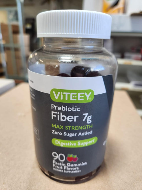 Prebiotic Fiber Gummies for Adults, 7g - Zero Sugar Added - Digestive Health Regularity & Natural Weight Support -