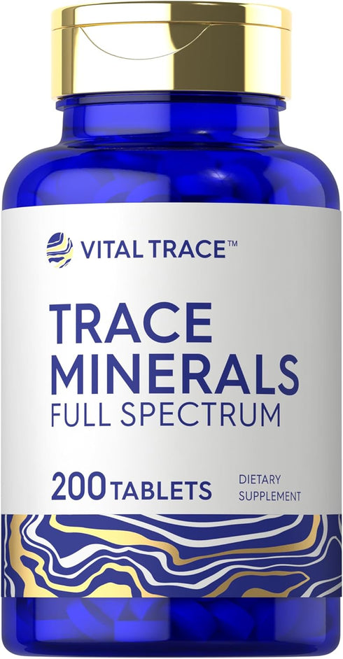Carlyle Trace Minerals | 200 Tablets - Full Spectrum Supplement | Non-GMO & Gluten Free Complex