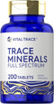 Carlyle Trace Minerals | 200 Tablets - Full Spectrum Supplement | Non-GMO & Gluten Free Complex