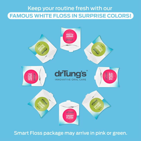 DrTung's Smart Floss, Natural & PFAS Free, Gentle on Gums, Cardamom Flavor, Pack of 2
