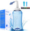 Darate Neti Pot Sinus Rinse Bottle, 500ML Nose Wash Cleaner for Adult & Kid, BPA Free with Sticker Thermometer