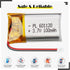 Qimoo 601120 3.7V 100mAh 1.25 LiPo Battery - Rechargeable Lithium Polymer Battery with Protection Board and Micro JST