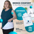 QORE LOGIQ Plus Size Abdominal Binder Post Surgery, C Section Belly Binder, Adjustable 12" Compression Wrap, White XL