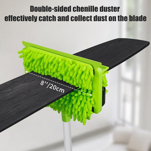 Pack 2 QAE026/QAE031 Qaestfy of Microfiber Pad Refill Compatible with Ceiling Fan Clenae Duster with Long Handle