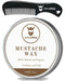 Striking Viking Mustache Wax & Comb Kit - Beard & Moustache Wax for Men with Strong Hold Natural Beeswax (Sandalwood