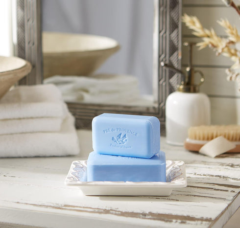Pre de Provence Artisanal Soap Bar 8.8 Ounce, Starflower - Enriched with Organic Shea Butter, Natural French Skincare