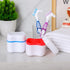 Patelai 2 Denture Cases with Cleaner Brushes, Travel Retainer Case, Dentures Container, Braces Pacifier Storage
