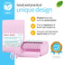 Holy Rose Pink Dental Floss Picks, 104 Count with 2 Travel Cases, Mint Flavored Oral Care Tool