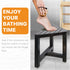 12 ENKEZI Shower Foot Rest in - Shower Seat for Inside Shower - Shower Bench, Shower Stool for Shaving Legs, Corner