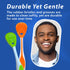 Tongue Cleaner 3-Pack with Gentle Cheek Scraper, Two-Sided Head for Fresh Breath