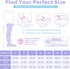 NOMIYEI 20-30 mmHg Thigh High Compression Stockings for Women, Open Toe with Stay-Up Dot-Top - Relief for Varicose