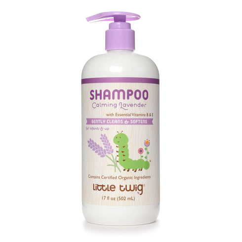 Little Twig Calming Lavender Shampoo, 17 fl. oz., Hair Shampoo with Natural Plant Derived Formula, Vegan, Gluten-Free