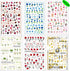 Flower Nail Art Stickers Decals 6Sheets Spring Rose 3D Self-Adhesive Nail Stickers Flowers Rose Butterfly Design Nail Decals for Nail Art Women Girls Acrylic Nails Decorations DIY Nail Art Supplies by SINSEN