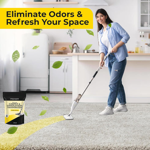 Aromasong Carpet Freshener & Deodorizer Powder Natural Refresher, Bulk 3 Lb. - Pet Odor Eliminator for Strong Odor & Pet Urine - Biodegradable, Safe for Pets